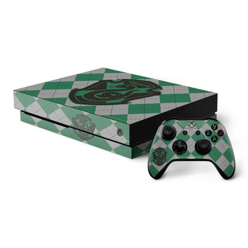 Wizarding World Harry Potter Slytherin Crest Xbox One X Bundle Skin