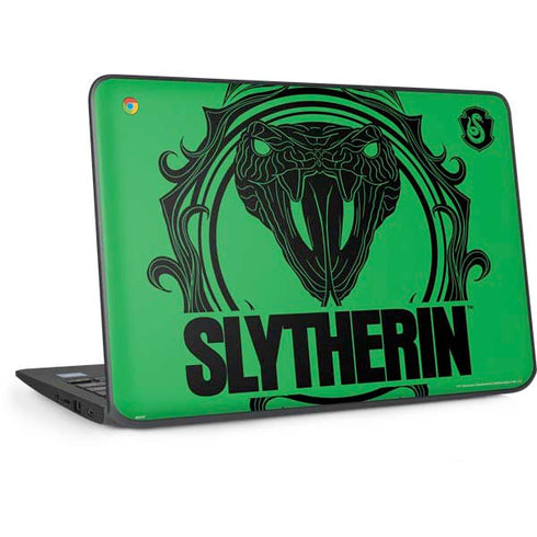 Wizarding Worlds Harry Potter Slytherin Illustration HP Chromebook Skin
