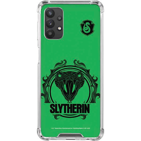 Wizarding Worlds Harry Potter Slytherin Illustration Galaxy A32 5G Clear Case