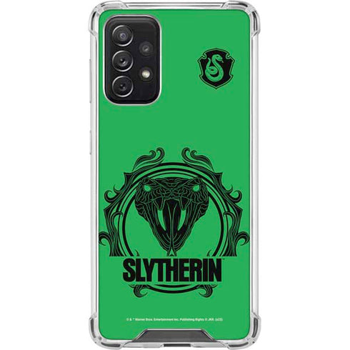 Wizarding Worlds Harry Potter Slytherin Illustration Galaxy A72 5G Clear Case