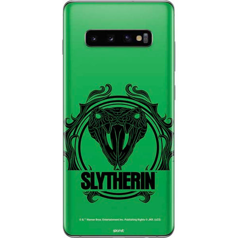 Wizarding Worlds Harry Potter Slytherin Illustration Galaxy S10 Plus Skin