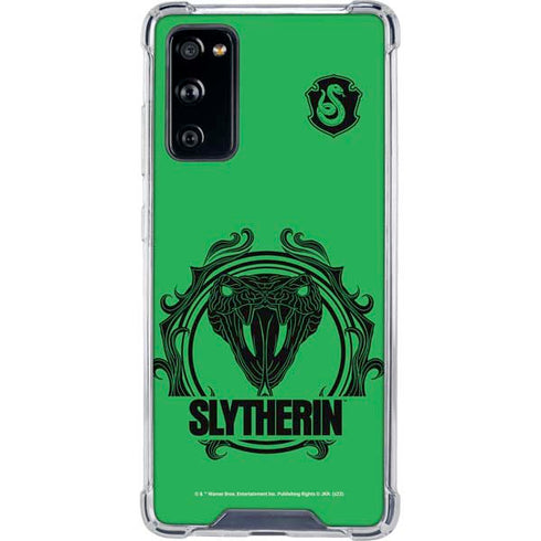 Wizarding Worlds Harry Potter Slytherin Illustration Galaxy S20 FE Clear Case