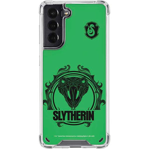 Wizarding Worlds Harry Potter Slytherin Illustration Galaxy S21 5G Clear Case