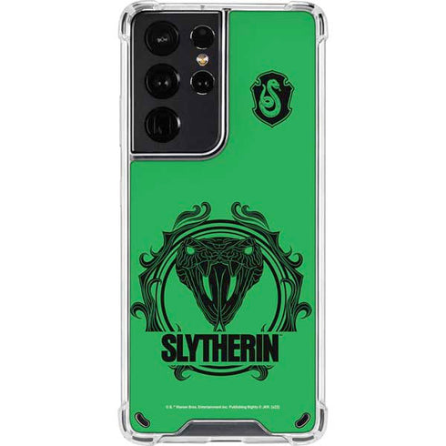 Wizarding Worlds Harry Potter Slytherin Illustration Galaxy S21 Ultra 5G Clear Case