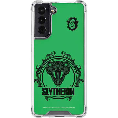 Wizarding Worlds Harry Potter Slytherin Illustration Galaxy S22 Clear Case