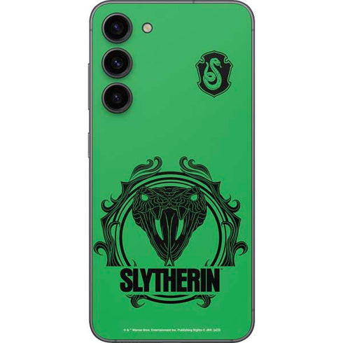 Wizarding Worlds Harry Potter Slytherin Illustration Galaxy S23 Plus Skin
