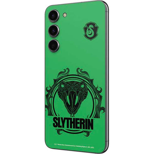 Wizarding Worlds Harry Potter Slytherin Illustration Galaxy S23 Plus Skin