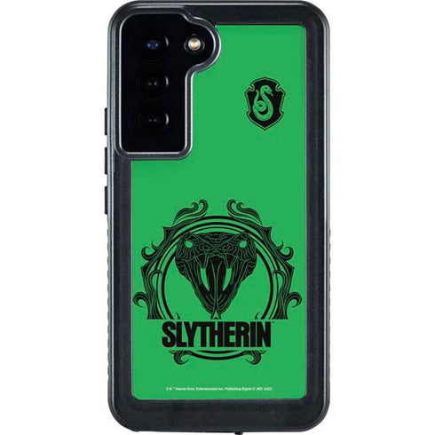 Wizarding Worlds Harry Potter Slytherin Illustration Galaxy S23 Plus Waterproof Case