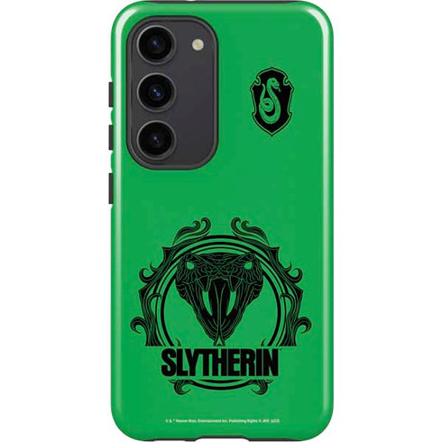 Wizarding Worlds Harry Potter Slytherin Illustration Galaxy S23 Pro Case