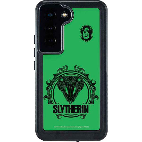 Wizarding Worlds Harry Potter Slytherin Illustration Galaxy S23 Waterproof Case