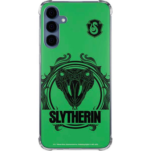 Wizarding Worlds Harry Potter Slytherin Illustration Galaxy S24 Clear Case
