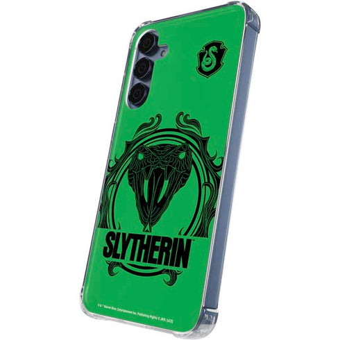 Wizarding Worlds Harry Potter Slytherin Illustration Galaxy S24 Clear Case