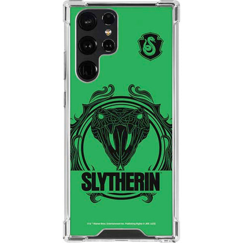 Wizarding Worlds Harry Potter Slytherin Illustration Galaxy S24 Ultra Clear Case