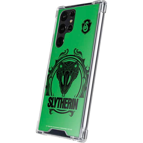 Wizarding Worlds Harry Potter Slytherin Illustration Galaxy S24 Ultra Clear Case
