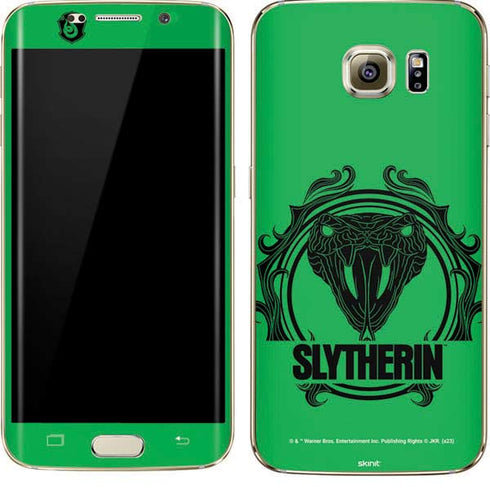 Wizarding Worlds Harry Potter Slytherin Illustration Galaxy S7 Edge Skin