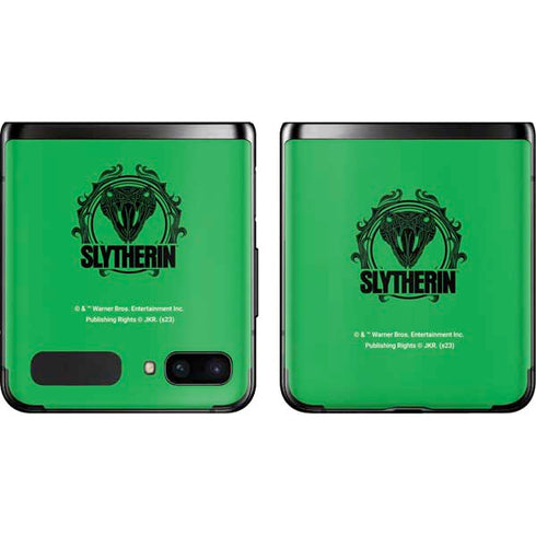 Wizarding Worlds Harry Potter Slytherin Illustration Galaxy Z Flip Skin