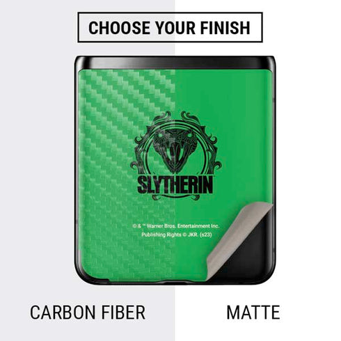 Wizarding Worlds Harry Potter Slytherin Illustration Galaxy Z Flip Skin