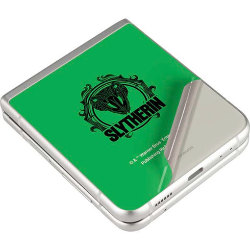 Wizarding Worlds Harry Potter Slytherin Illustration Galaxy Z Flip4 5G Skin