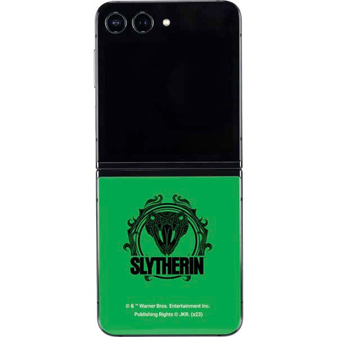 Wizarding Worlds Harry Potter Slytherin Illustration Galaxy Z Flip5 5G Skin