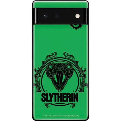 Wizarding Worlds Harry Potter Slytherin Illustration Google Pixel 6 Skin
