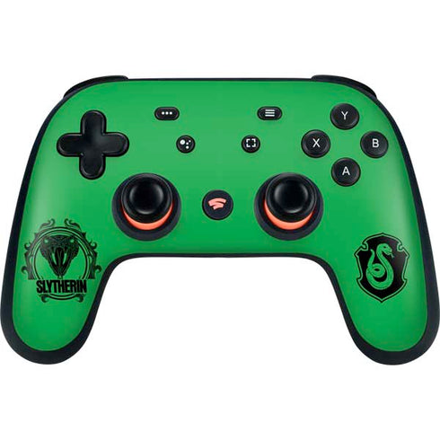 Wizarding Worlds Harry Potter Slytherin Illustration Google Stadia Controller Skin