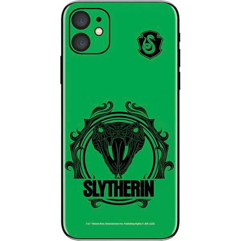 Wizarding Worlds Harry Potter Slytherin Illustration iPhone 11 Skin