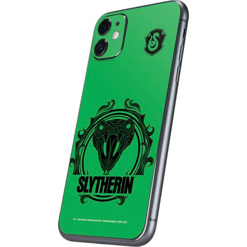 Wizarding Worlds Harry Potter Slytherin Illustration iPhone 11 Skin