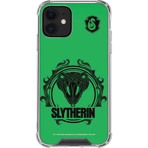 Wizarding Worlds Harry Potter Slytherin Illustration iPhone 12 Clear Case