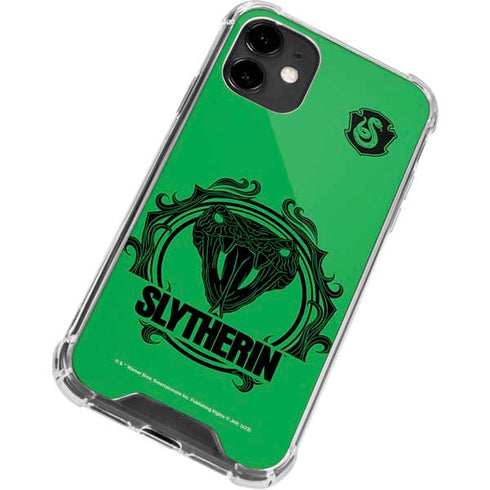 Wizarding Worlds Harry Potter Slytherin Illustration iPhone 12 Clear Case