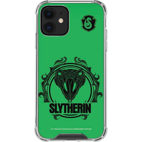 Wizarding Worlds Harry Potter Slytherin Illustration iPhone 12 Mini Clear Case