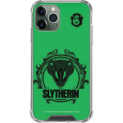 Wizarding Worlds Harry Potter Slytherin Illustration iPhone 12 Pro Clear Case