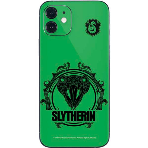 Wizarding Worlds Harry Potter Slytherin Illustration iPhone 12 Skin