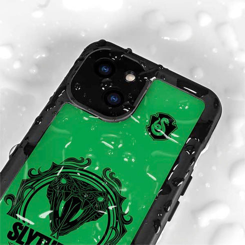 Wizarding Worlds Harry Potter Slytherin Illustration iPhone 13 Mini Waterproof Case