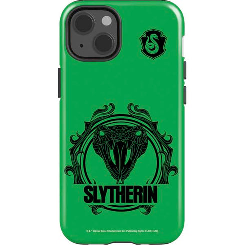 Wizarding Worlds Harry Potter Slytherin Illustration iPhone 15 Impact Case