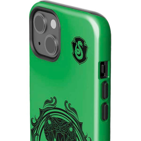 Wizarding Worlds Harry Potter Slytherin Illustration iPhone 15 Plus Impact Case