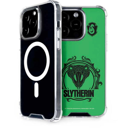 Wizarding Worlds Harry Potter Slytherin Illustration iPhone 14 Pro MagSafe Case