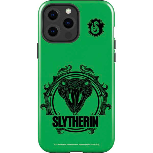 Wizarding Worlds Harry Potter Slytherin Illustration iPhone 14 Pro Max Impact Case