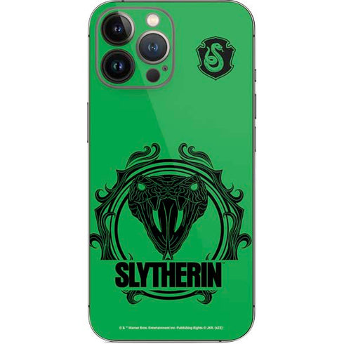 Wizarding Worlds Harry Potter Slytherin Illustration iPhone 14 Pro Max Skin