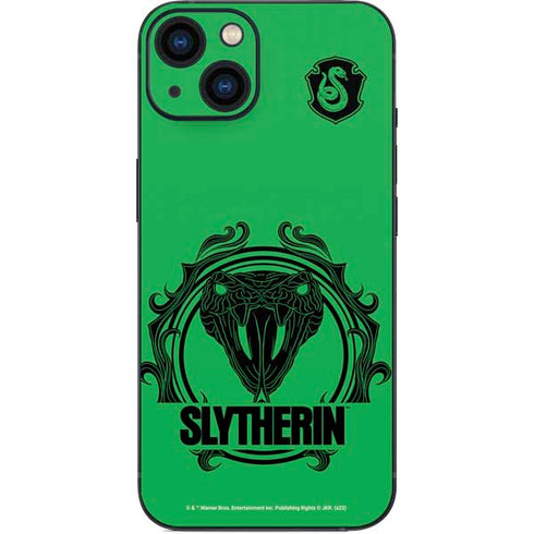 Wizarding Worlds Harry Potter Slytherin Illustration iPhone 14 Skin