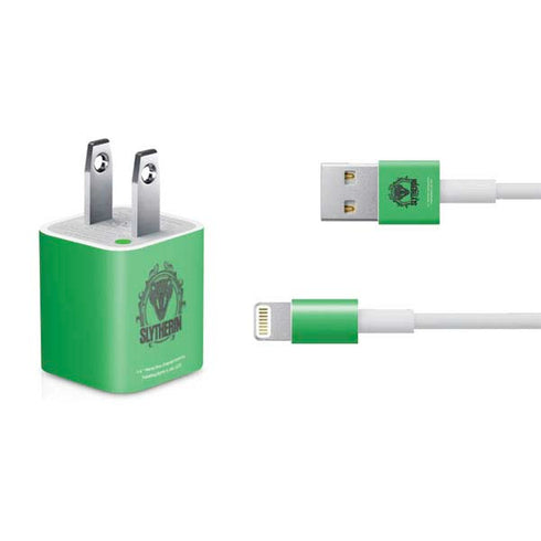 Wizarding Worlds Harry Potter Slytherin Illustration iPhone Charger (5W USB) Skin
