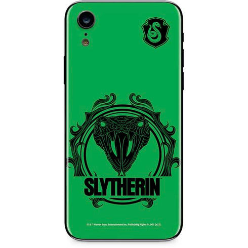 Wizarding Worlds Harry Potter Slytherin Illustration iPhone XR Skin