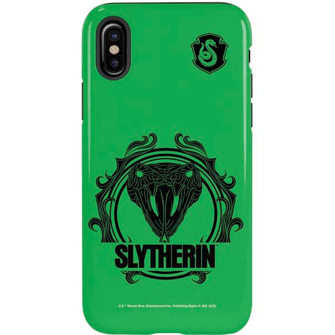 Wizarding Worlds Harry Potter Slytherin Illustration iPhone XS Pro Case