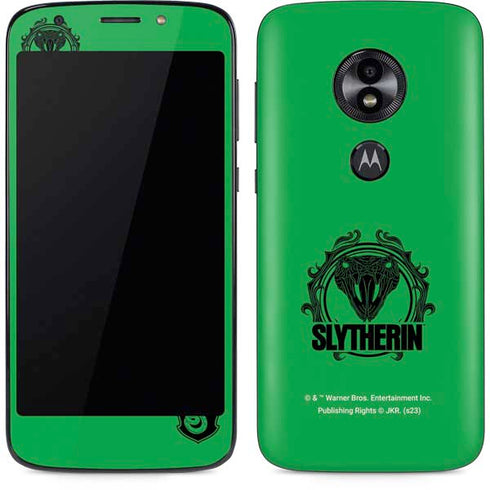 Wizarding Worlds Harry Potter Slytherin Illustration Moto E5 Play Skin