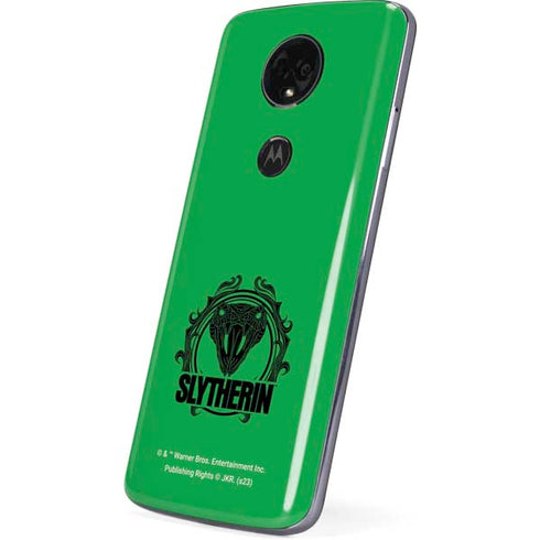 Wizarding Worlds Harry Potter Slytherin Illustration Moto E5 Plus Skin