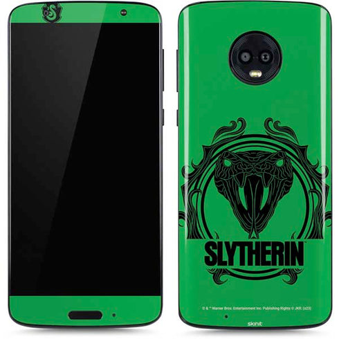 Wizarding Worlds Harry Potter Slytherin Illustration Moto G6 Skin