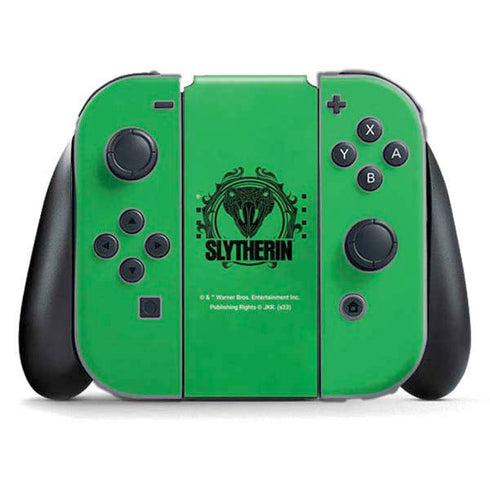 Wizarding Worlds Harry Potter Slytherin Illustration Nintendo Switch (2017-2021) Joy-Con Controller Skin