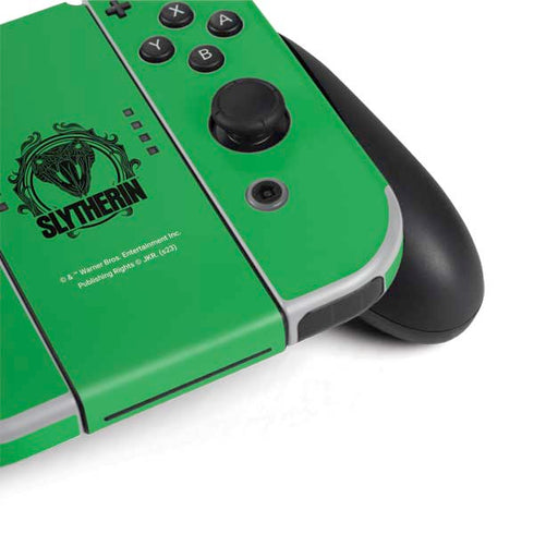 Wizarding Worlds Harry Potter Slytherin Illustration Nintendo Switch OLED (2021) Skin