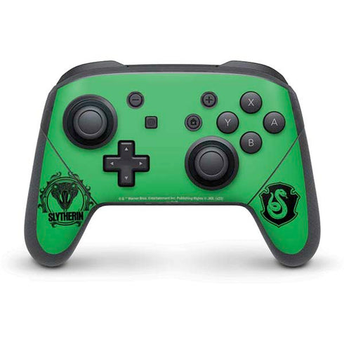 Wizarding Worlds Harry Potter Slytherin Illustration Nintendo Switch Pro Controller Skin