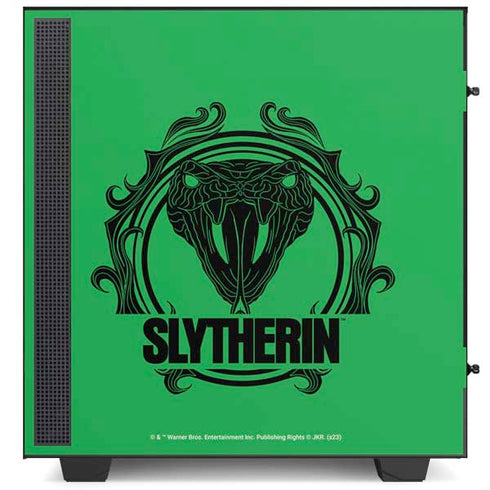 Wizarding Worlds Harry Potter Slytherin Illustration NZXT H510 Compact ATX Mid-Tower Case Skin