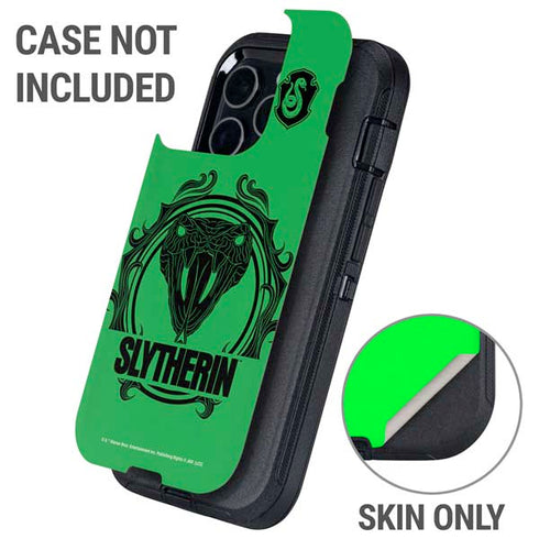 Wizarding Worlds Harry Potter Slytherin Illustration Otterbox Defender iPhone Skin